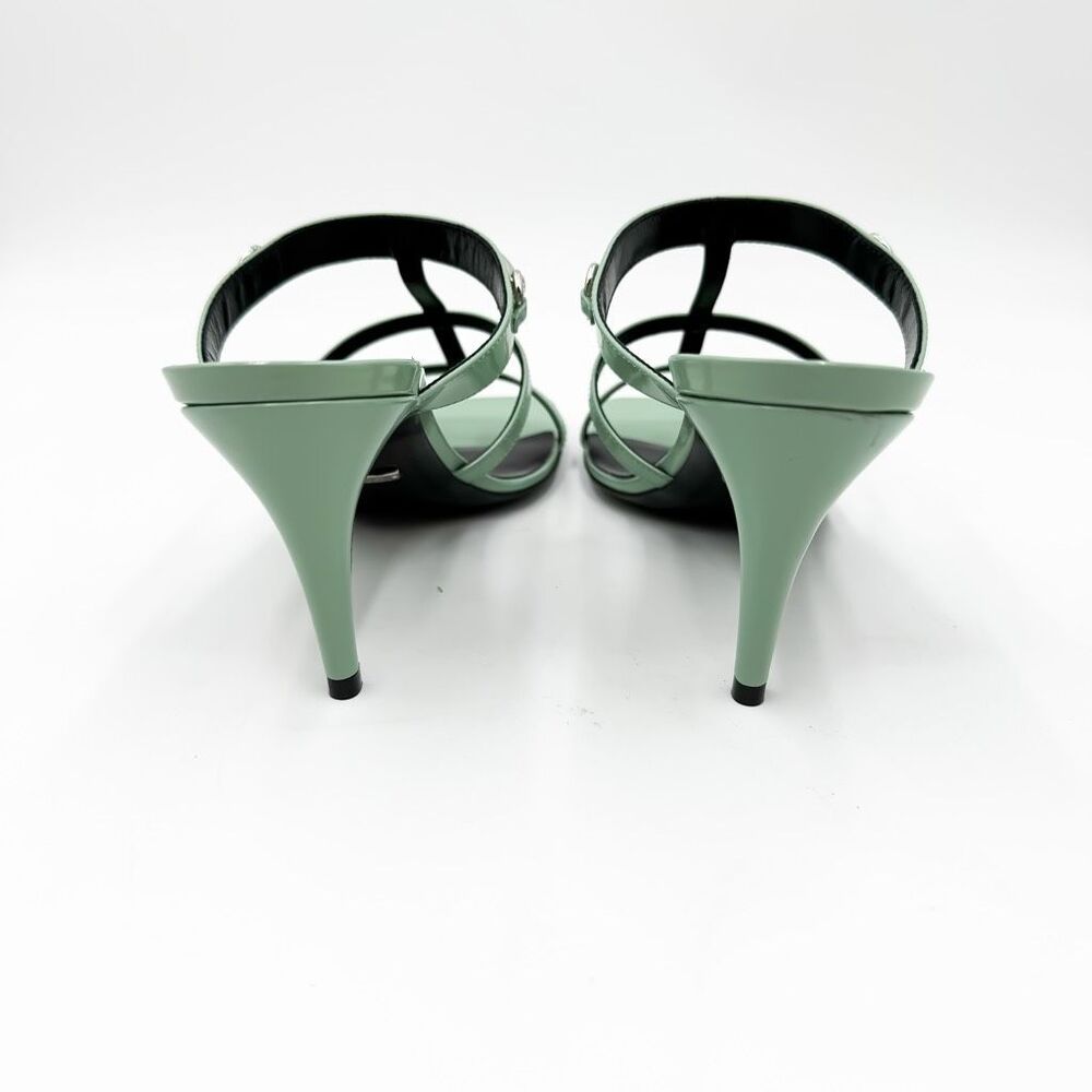 Gucci Horsebit Regent Slim Sandals Patent Leather Strappy Heels - Picture 6 of 12